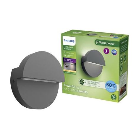 Philips Valor aplique de pared exterior antracita LED