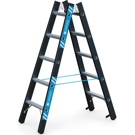 ZARGES Megastep B - LM-Stehleiter SL 2 x 5 Sprossen (1/5)