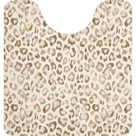 TAPPETINO PER WC Leopardo - Classico - Beige 55x60 cm