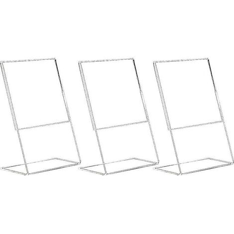 3-teiliger Acryl-Schildhalter