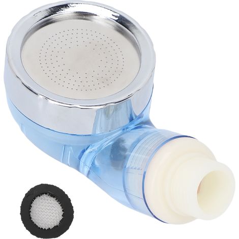 Pommeau de Douche Économique pour Salon, Jet Fin Transparent Bleu, Économiseur d'Eau Professionnel (1/5)
