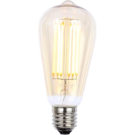 Litecraft Light Bulb E27 Edison Screw 6 Watt Teardrop Filament LED - Gold Tint (1/3)