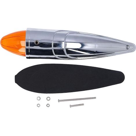Positionsleuchte, bernsteinfarben, superhell, verchromt, 17 LED-Lampen, obere Begrenzungsleuchte, Bootssignal, Warnleuchte
