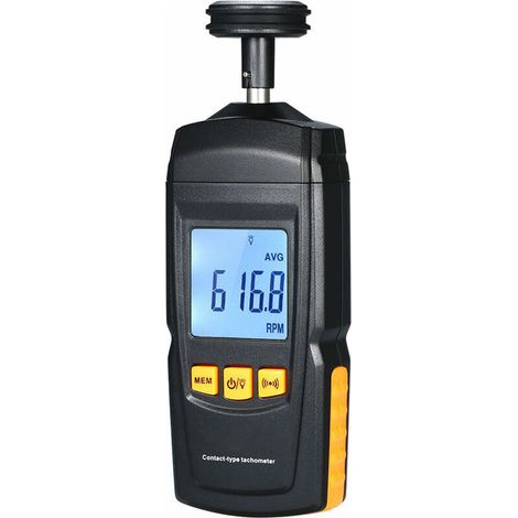Compteur de rotation à contact KKmoon, mesure de la vitesse de la ligne de contact 0,5 à 19999 rpm GM8906 livré sans batteries (1/5)