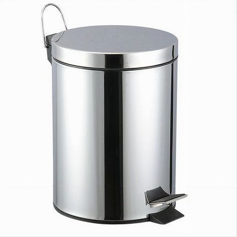 Cleafe - Pattumiera In Acciaio A Pedale 3lt Bidone Cestino Spazzatura Differenziata 87441 - (1/2)