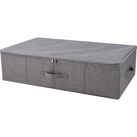 Sous Le lit Le récipient de Stockage,Les vêtements, Les duvets, la boîte de Stockage d'oreillers,Gris foncé (1/5)