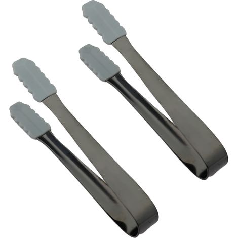 Pincettes À Glace - Acier Inoxydable - Dents En Sciage - Pour Seau À Glace Bar À Café Service Alimentaire - Lot De 2 (1/5)