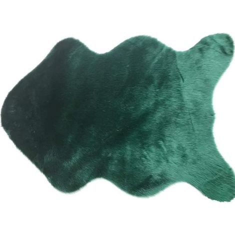 Danigrefinb Tapis décoratifs pour sol intérieur Forme naturelle Faux peau de mouton Tapis de porte doux Tapis de sol Tapis Canapé (1/4)