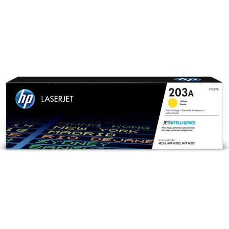 Toner hp 203a laserjet pro m254 / mfp m280 / mfp m281 amarillo 1300 paginas