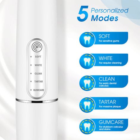 Brosse à dents électrique ultrasonique adulte - Nettoyage dentaire profond - Soin buccal complet