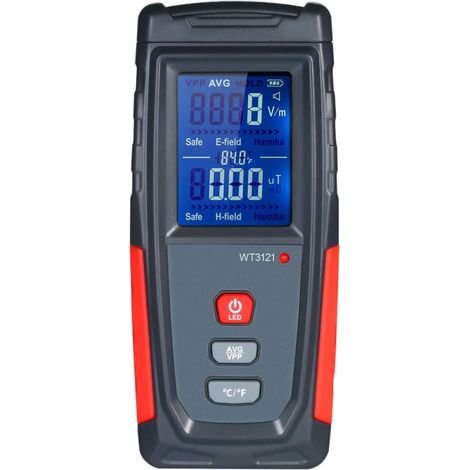 Rilevatore di radiazioni elettromagnetiche Misuratore EMF Mini dosimetro ad alta precisione LCD digitale fatto a mano