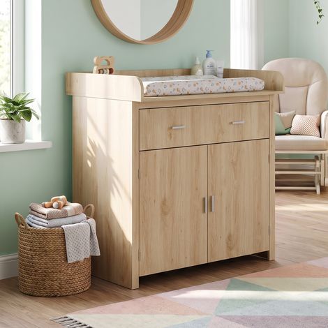 Cómoda Starler con cambiador desmontable 1 cajón 104x96x77 cm - (1/5)
