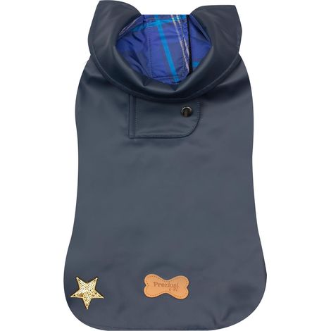Imperméable pour Chien, Couleur Bleue, Petite Taille 25 cm, Fermeture réglable, Trou de Laisse, vêtements de Pluie, Coupe-Vent Animaux
