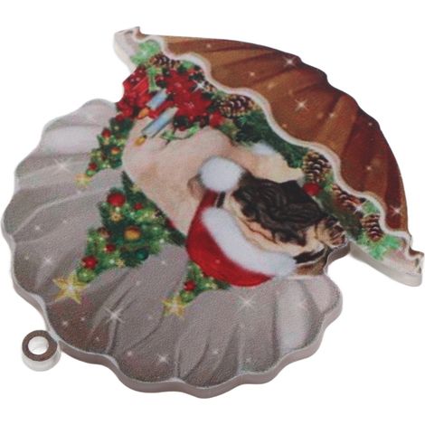 Décoration de voiture en acrylique en forme de chien, décoration pour sapin de Noël ou décoration intérieure (1 pièce). (1/4)