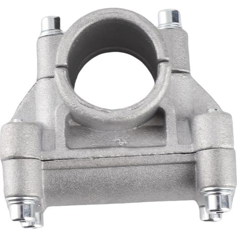 1 - Support de Poignée - Alliage d'Aluminium - Compatible Tubes 26mm et 19mm - Fixation Stable pour Débroussailleuse - Argenté (1/5)