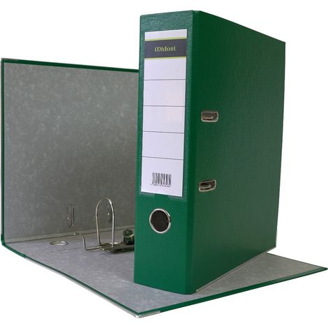 480 x Ordner A4 8 cm PP Kunststoff Grün Aktenordner Briefordner Breit 80 mm