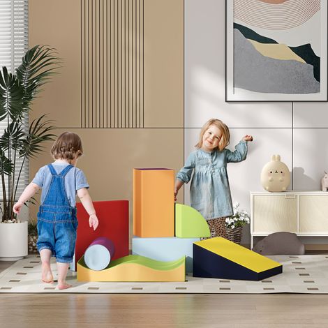 Module de motricité pour bébés, parcours de motricité en mousse EPE pour enfants d'âge préscolaire, multicolore (1/5)