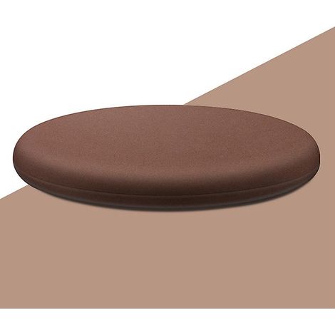 Coussin de siège en mousse à mémoire de forme antidérapant, souple et rond, pour fauteuil de bureau ou tabouret de bar. (1/5)