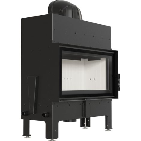Kamineinsatz aus Stahl KRATKI FLOKI L 12 kW Ø 200 (1/5)