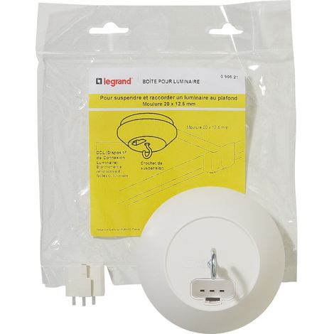 Legrand - Boîte pour luminaire - Pour moulure 20x12,5mm (1/2)