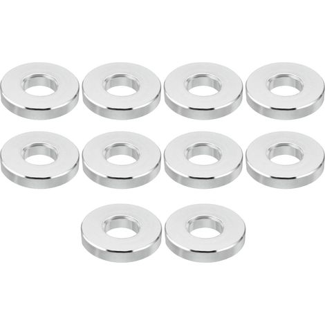 M6 Entretoises en Aluminium, 10 Pièces Entretoise en Métal 6,2 mm Id X 15 mm Od X 3 mm L Entretoise en Aluminium à Vis à Tête Ronde pour Vis de 1/4" Ou M6 (1/5)