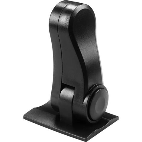 Blocco per maniglia della porta, blocco adesivo per pomello della maniglia, multicolore per uso domestico (nero - confezione da 6) (1/5)