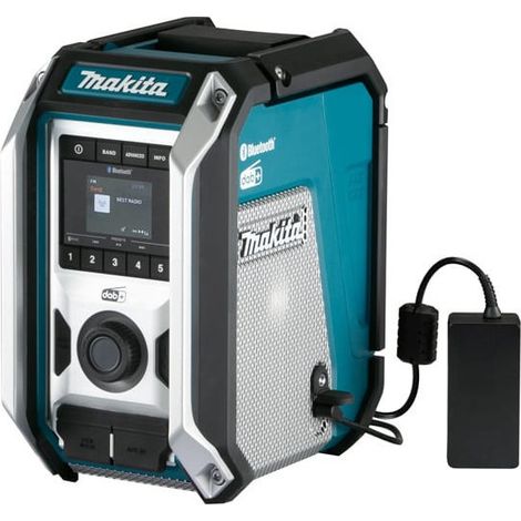 Baustellenradio 12 bis 18V Li-Ion DAB/DAB+ (Einzelgerät) - MAKITA DMR115+BL1830B+DC18RC
