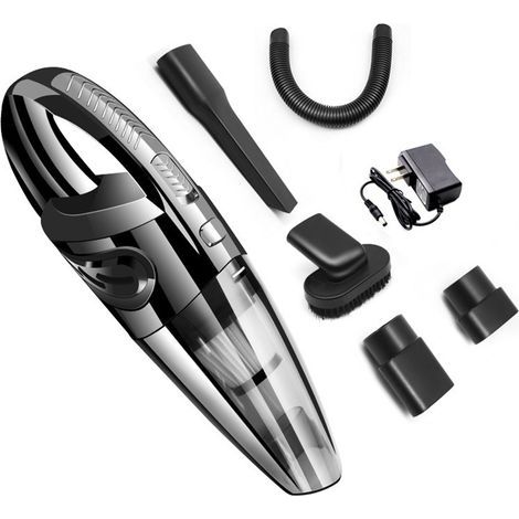 Aspirateur balai portable USB, 30 000 tr/min, charge automatique, 120 W puissance d'aspiration, main libre avec support (1/5)