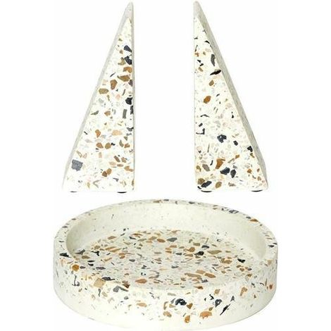 Set di 2 fermalibri Terrazzo  Ciotola per piccoli oggetti (1/2)