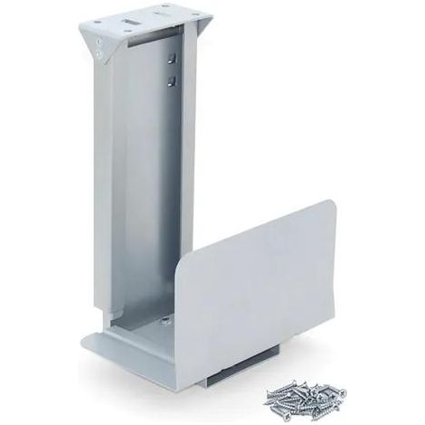 EMUCA emuca soporte para cpu, acero, pintado aluminio , Soporte que permite alojar la CPU bajo la mesa de oficia o el escritorio.Se monta en la parte inferior de