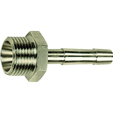 Riegler Einschraubschlauchtülle, G 1/8 a., für Schlauch LW 8, MS vern.