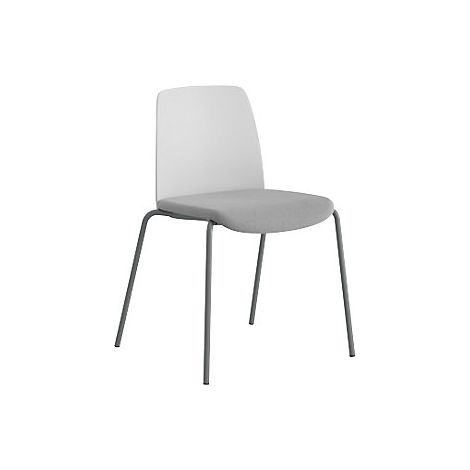 Silla Helmer asiento acolchado respaldo de plástico UE 4