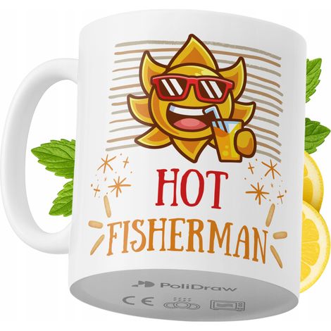 Lustiger Fischerbecher mit witzigem Textdesign – ideal für Geburtstage, Namenstage und Feiertage. Hochwertiger Becher für besondere Anlässe, ob zu Hause, im Büro oder bei der Arbeit. Farbe: Weiß, 330 