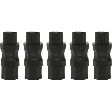 Lot de 5 adaptateurs secteur C8 vers C13, 2500W 10A/2.5A, prise 250V, pour baies PDU, châssis, ordinateur portable et salle informatique (1/5)