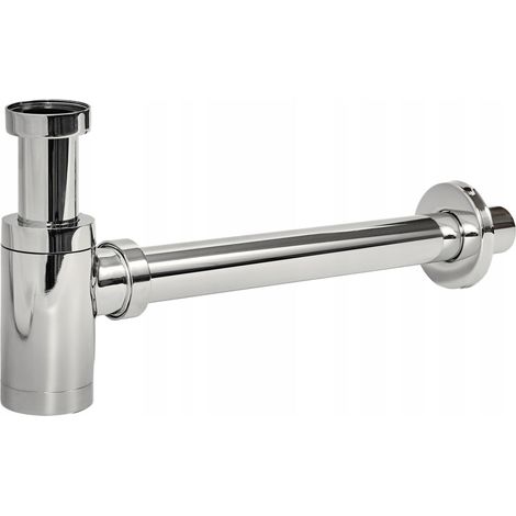 SIFÓN PARA LAVABO DESAGÜE DE LAVABO LATÓN CROMADO (1/4)