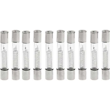 10 fusibles universels à cartouche pour four à micro-ondes 5 kV 0,8 A 800 mA à fusion rapide (1/5)