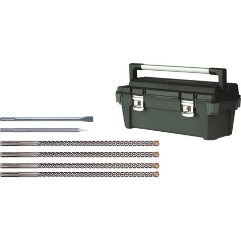Forets et 2 burins 4SDS-max DEWALT en coffret