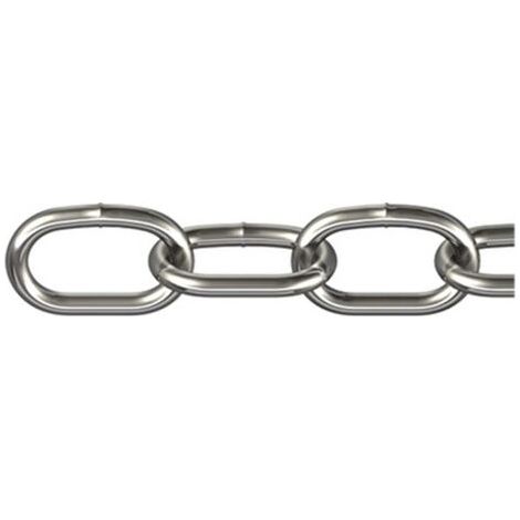Dorner-Helmer Chaîne Acier Inox Argenté 15 mètres (1/4)