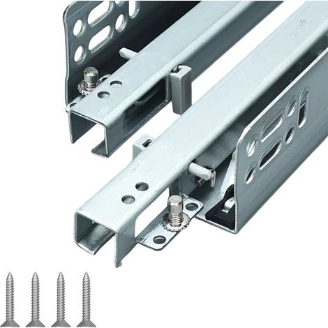 Rail de porte encastré à fermeture amortie en 2 ou 3 sections avec (1/5)