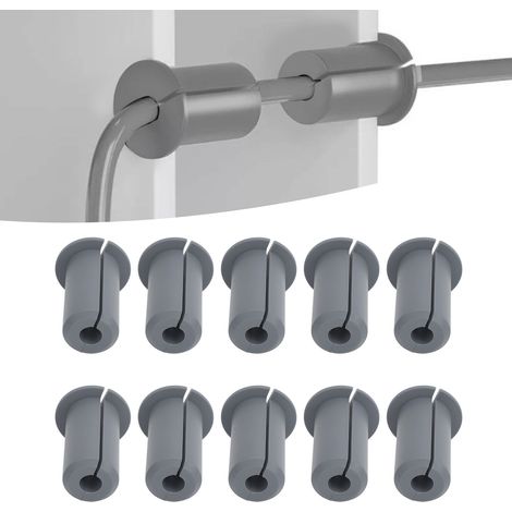 Kit de passage pour cables Starlink - Grommets en silicone, 38x26mm, couleur grise, 10 pièces, pour installations intérieures et extérieures. (1/5)