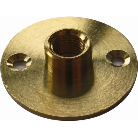 Raccordo a piastra in ottone, maschio, passo 10x1, diametro 40mm