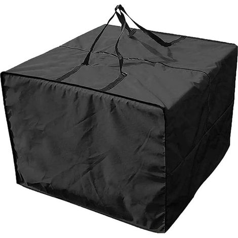 Sac De Rangement pour Coussin Salon De Jardin,Housse De Protection Multifonctionnelle Extérieure Imperméable avec Poignée De Transport, 81x81x61cm (1/5)