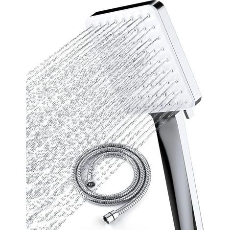 Pommeau de douche et flexible, pommeaux de douche haute pression avec ensemble de flexibles, flexible de douche universel Lifetime de 1,5 m (1/4)