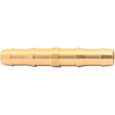 ELMAG Schlauchverbindungsrohr, für 6 mm Schlauch, Messing, 1 Stk. Packung - SB (1/2)