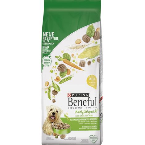 Purina Beneful Hundetrockenfutter Adult 12 kg Huhn & Gemüse Hundefutter (1/2)