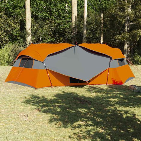 Innenzelt mit Dach Grau und Orange 520 x 520 x 190 cm Taft