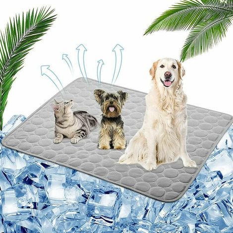 VURAHOME -Tapis Rafraichissant Chien, Tapis Refroidissant pour Chien, Tapis Réfrigérant pour Tous Les Chiens et Chats, Laissez Votre Animal de Compagnie Profiter de la fraîcheur Estivale, 70 x 55 cm (1/5)