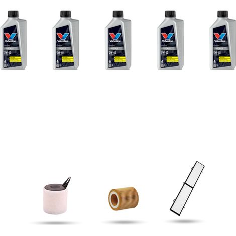 Kit tagliando 3 FILTRI e 5L OLIO compatibile con Bmw serie 3 (E90,E91,E92,E93) 318i 105kw dal 2007 (1/5)