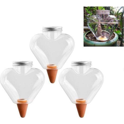 BUNTHAUS PA Boule d'arrosage automatique de 500 ml avec cône de débit, système d'irrigation sphérique, arroseur de jardin en plastique, convient à une utilisation intérieure et extérieure. (1/4)