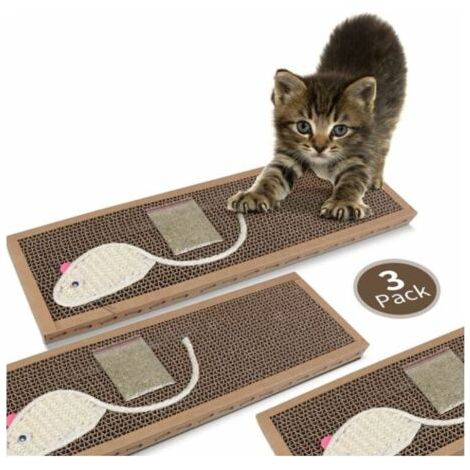 3 x planche à gratter pour chat-37 x 12 x 2 cm (1/4)